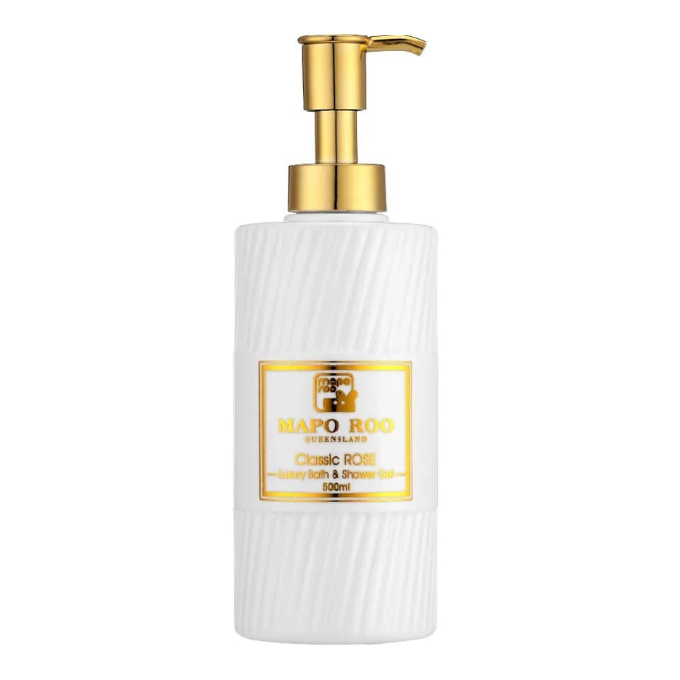 【MAPOROO】經典玫瑰奢華香水沐浴露 500ml｜澳思萊 Auslife 天然身體保養