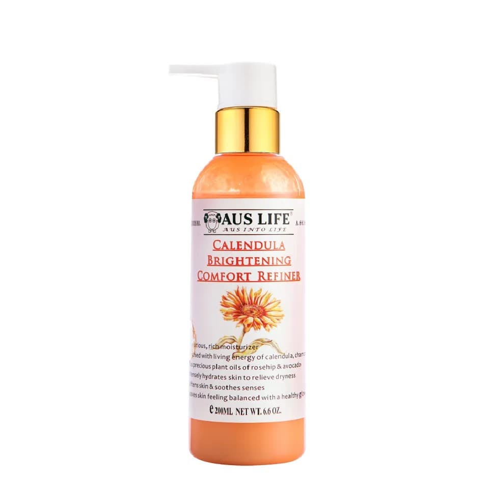 【澳思萊AUS LIFE】金盞花亮白舒緩精萃乳 200ml｜澳思萊 Auslife 天然身體保養